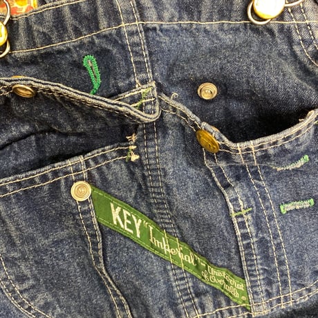 ［USED］"KEY" SHORT OVERALL🖤