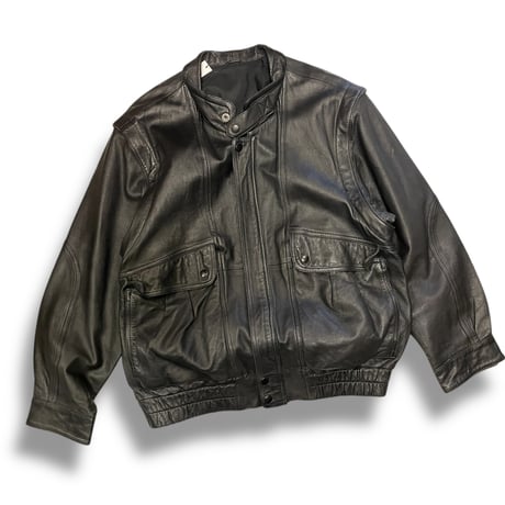 [USED] 2WAY ブラックレザーJKT