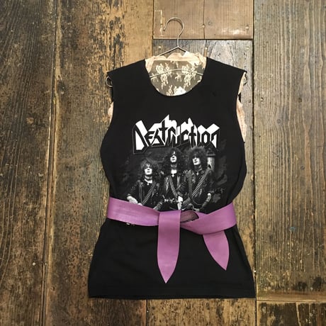 [USED] DESTRUCTION cutoff  sleeveless Tee