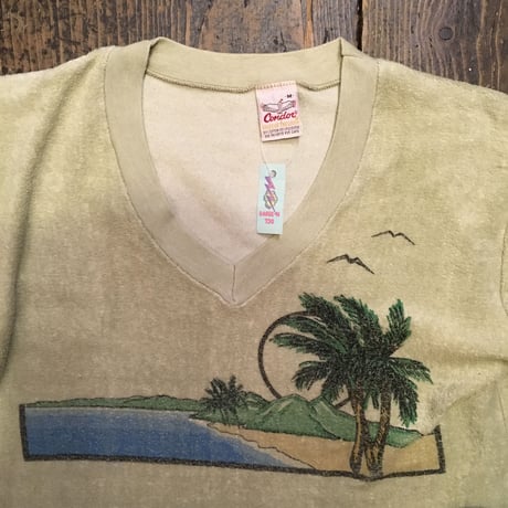 [USED]  U.S.made !! パイル地TEE