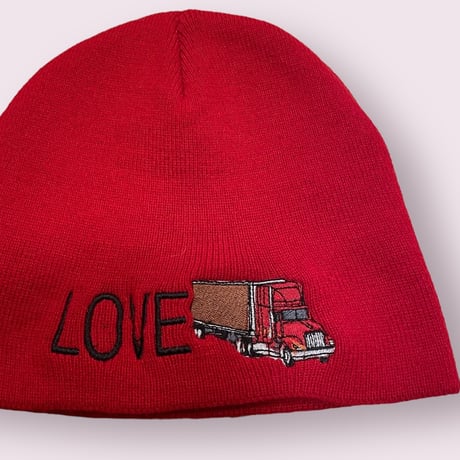 [USED] LOVE ビーニー RED
