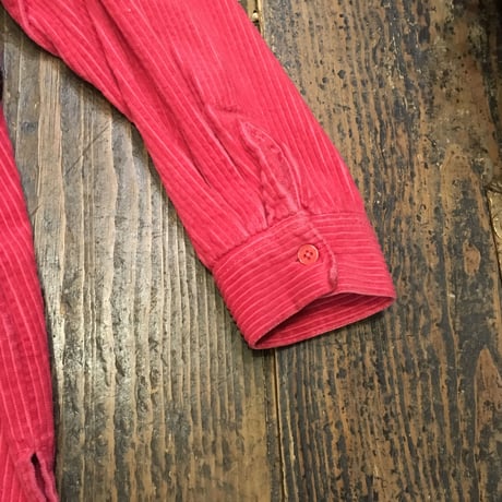 [USED] RED 太畝コーデュロイシャツ