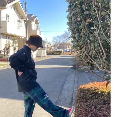 [USED] GREEN チェックネルパジャマPANTS