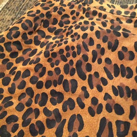 [USED]Real leather レオパード柄スカート