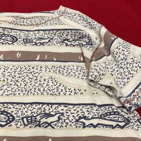 [USED] 地層柄 BORDER tee