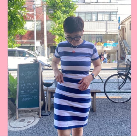 [USED] SAINT JAMES.ボーダーワンピース  💙