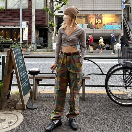 [USED] BELGIE CAMO CARGO PANTS！