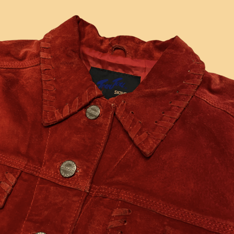 [USED] vintage!! REAL SUEDE JACKET