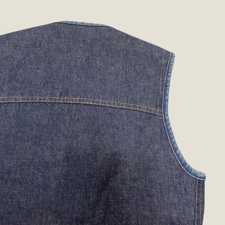 [USED] Sears "ROEBUCKS" ボアデニムVEST♡