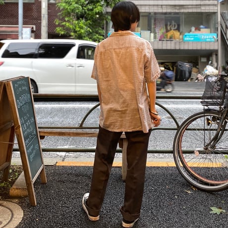[USED] 60's VINTAGE OPEN-COLLAR SHIRT♡