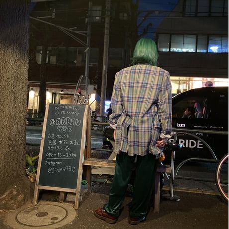 [USED]青みがかったグリーン🫑ベロアPANTS