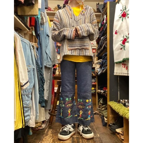 [USED]Euro ノースリーブリブニット