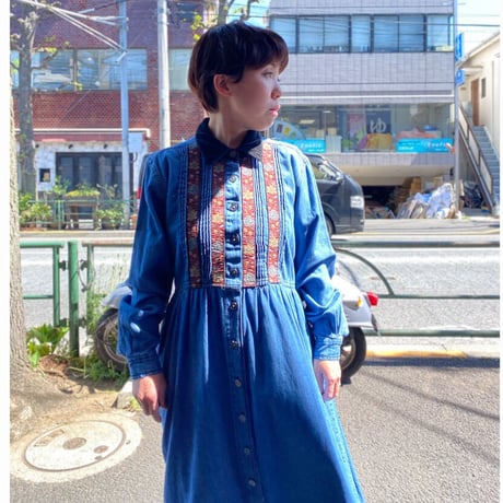 [USED]  デニムワンピース  💙