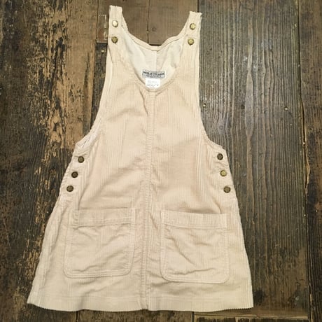[USED] クリーム色☃️コーデュロイジャンパースカート