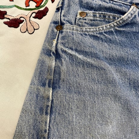 [USED] OLD Lee CUTOFF DENIM / W28 USA