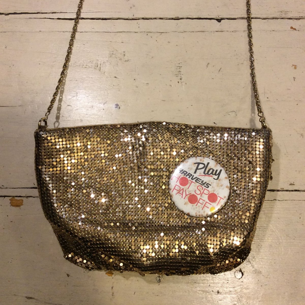 USED] キラキラ ショルダーバッグ ※缶バッジは別売りです