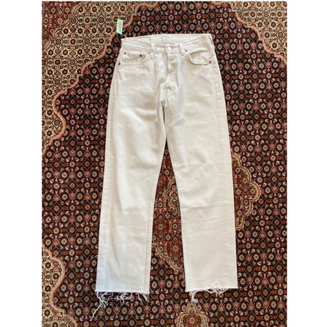[USED] Levi's 501 WHITE CUT-OFF