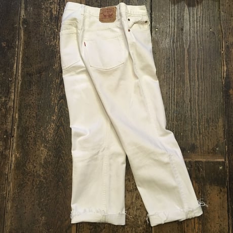 [USED] Levis 501 WHITE フサフサ
