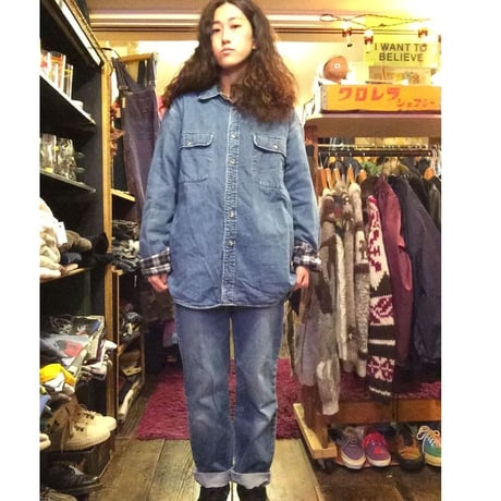 [USED] Eddie Bauer裏ネル  デニムシャツ