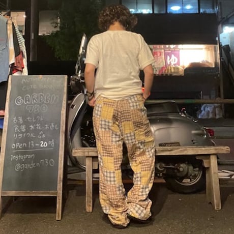 [USED] QUIK SILVER パッチワーク PANTS W34