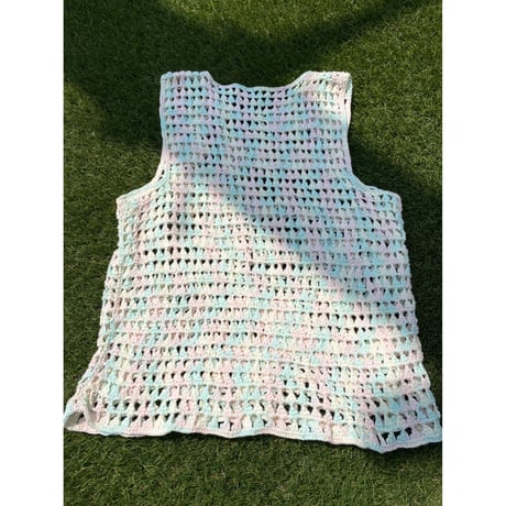 [USED]  カラフル ノースリーブKNIT