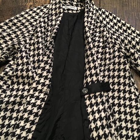 [USED]千鳥格子 ガウンコート