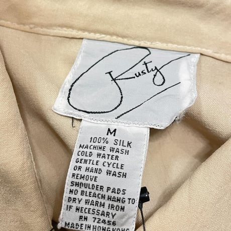 [USED] 80's IVORY SILK SHIRTS