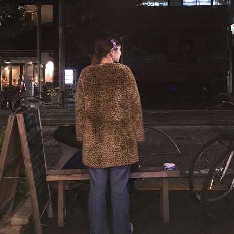 [USED] FAKE FUR レオパードコート