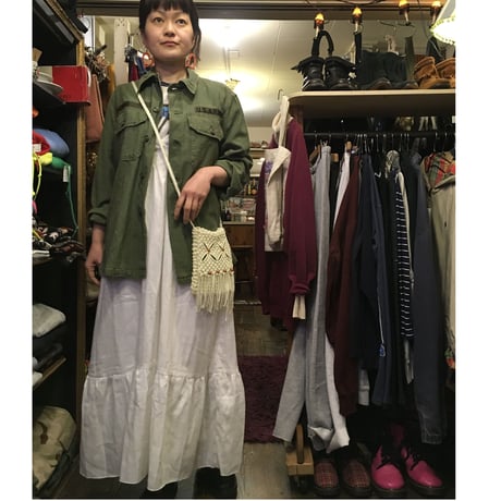 [USED]  WHITEコットンワンピース