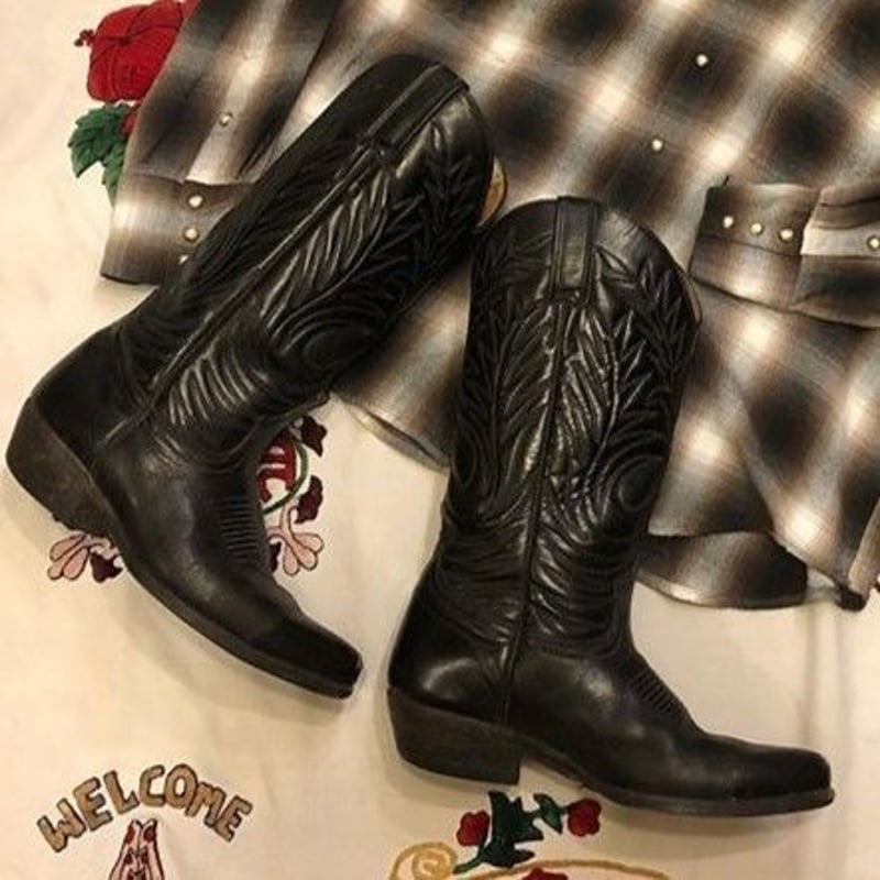 USED] LOBLAN ウエスタンブーツ BLACK | garden730