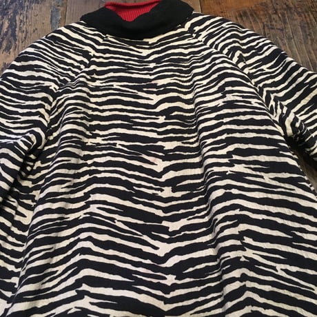 [USED] ゼブラ柄リバーシブルコート