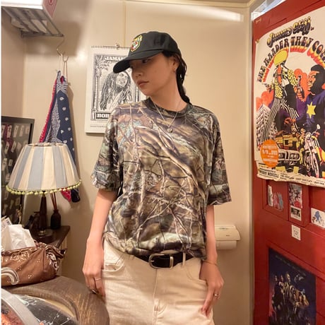 [USED] 水中お魚🐟CAMO POLY Tee