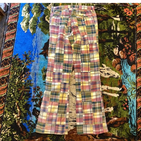 [USED] パッチワークチェック柄PANTS