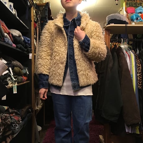 [USED] ヒツジのようなモコモコFake Fur JKT