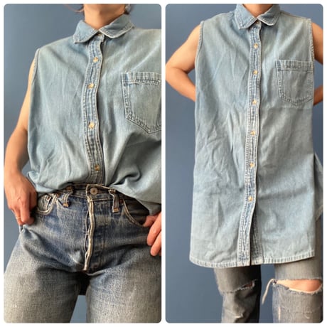 [USED] ノースリーブ デニムシャツ