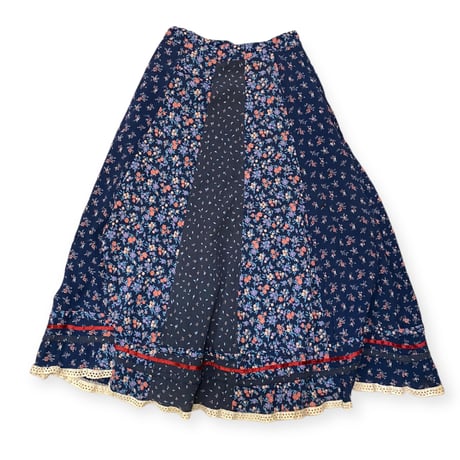 [USED] vintage 花柄 LONG SKIRT