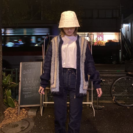 [USED] モヘアニットZIPカーディガン⛄️