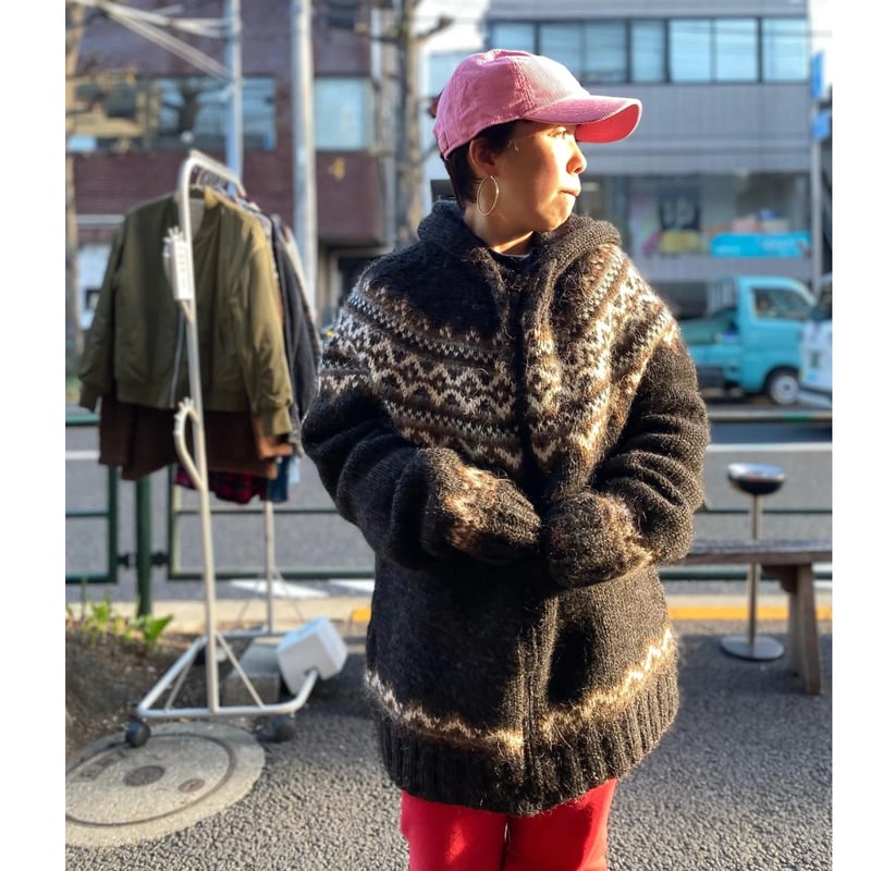 USED] ノルディック柄ニット パーカー | garden730