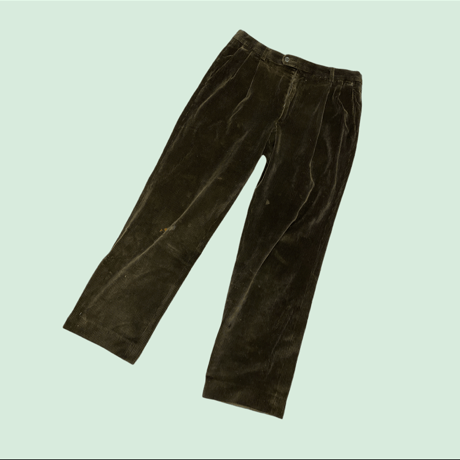 [USED] 太畝コーデュロイ🫒オリーブ PANTS