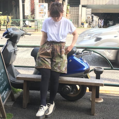 [USED]迷彩柄キュロット