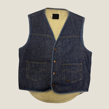 [USED] Sears "ROEBUCKS" ボアデニムVEST♡