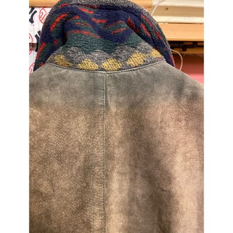 [USED] ネイティブ柄ハーフコート