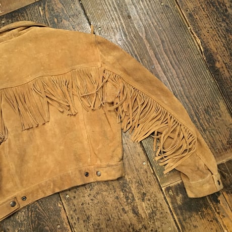 [USED] BENETTON フリンジ SUEDE JKT