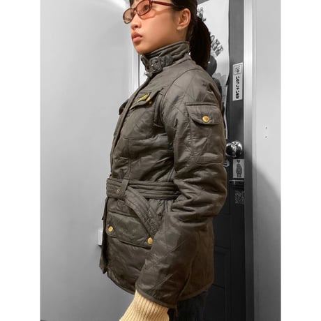 [USED]”Barbour" INTERNATIONAL QUILT” BLACK-12
