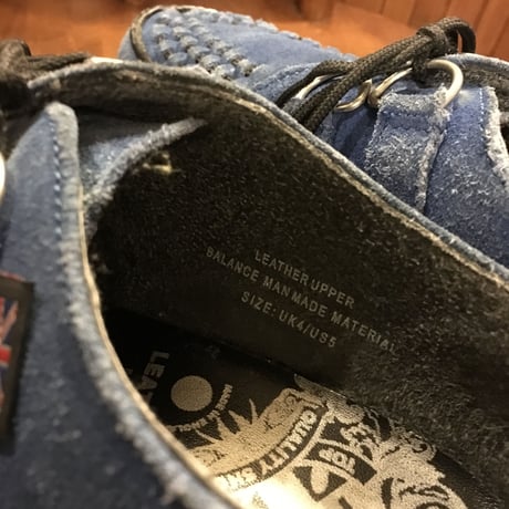 [USED] BLUE SUEDE ラバーソール
