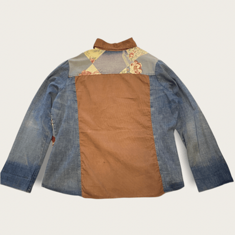 ［USED］パッチワーク風🌼DENIM SHIRTS