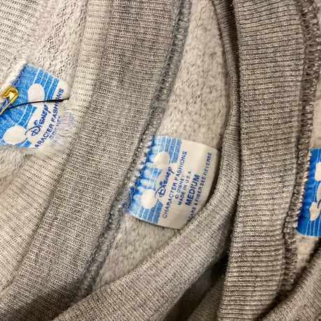 [USED] 80's Mickey SWEAT -LARGE ASH-