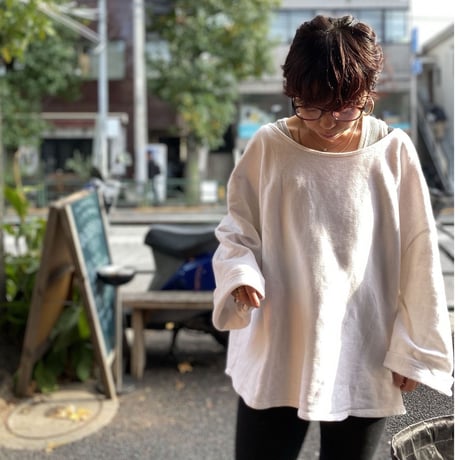 [USED] リブ無しBIGスエット