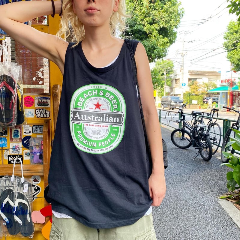 USED] Heineken風ロゴタンクトップ | garden730