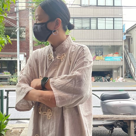 [SELECT] 40's LINEN China SHIRTS Re-pro ハーフスリーブ
